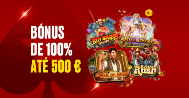Bónus de 100 por cento até 500 euros no PokerStars Casino com destaque para jogos populares