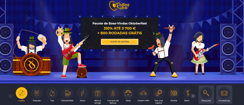 RollingSlots - melhor casino online em Portugal com slots e live casino